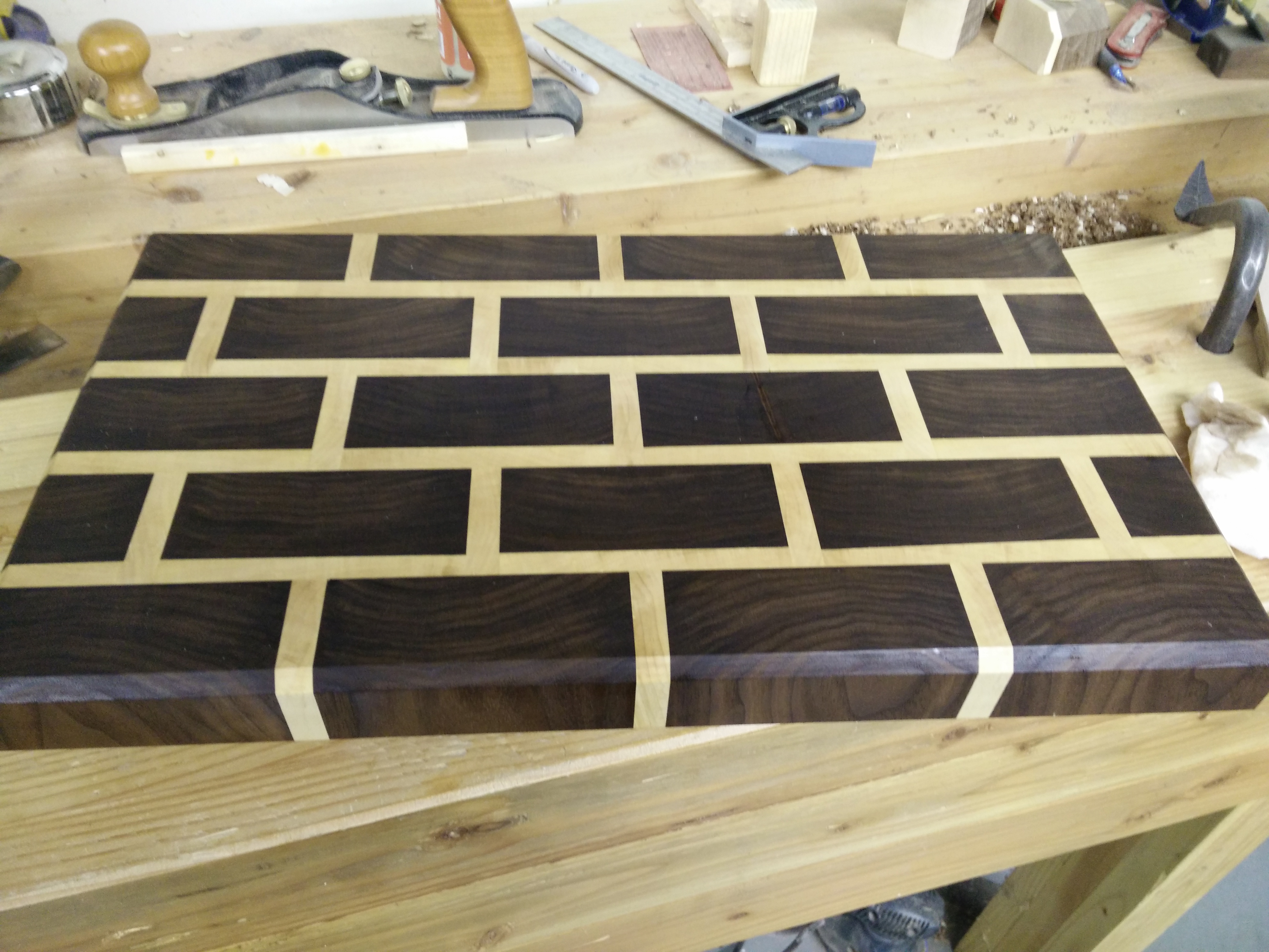 Brick-Pattern End-Grain Cuttingboard